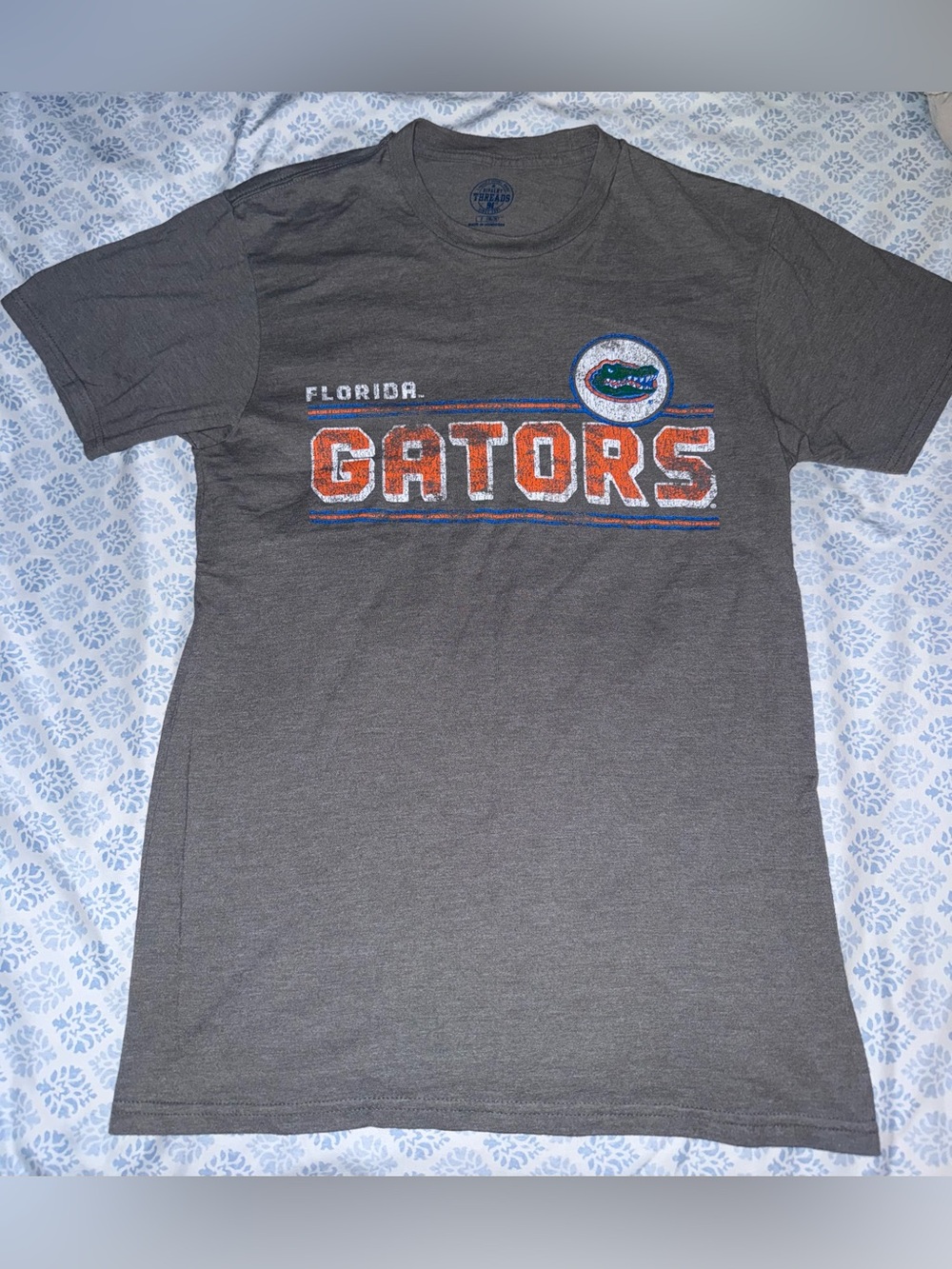 Rivalry Threads Florida Gators Short Sleeve Tee - Gray with Orange & Blue small